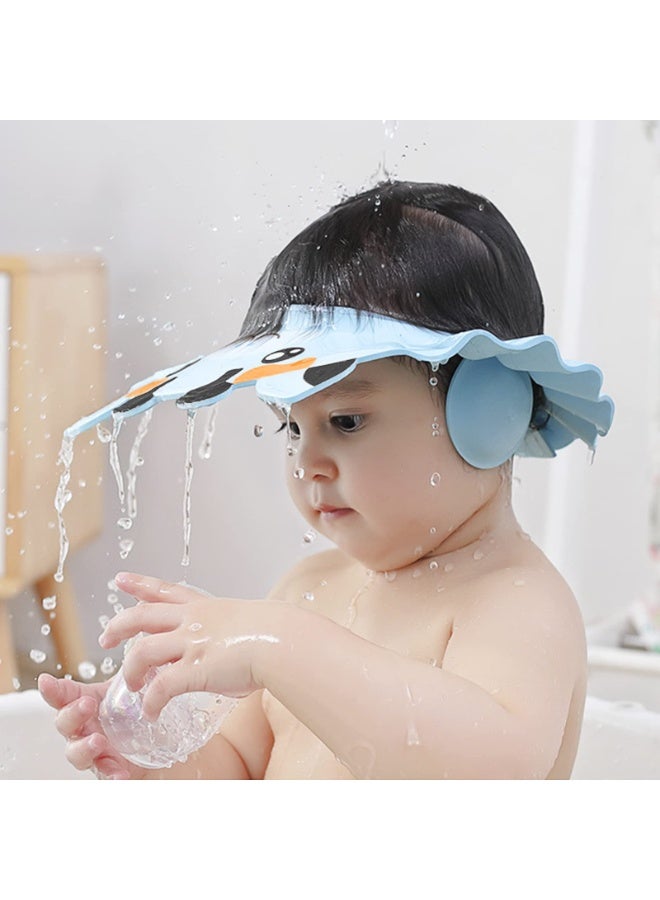 Daytoyz Baby Shower Cap Bathing Protection Adjustable Hair Washing Hat Silicone Bath Head Cap Visor Cap Waterproof Shampoo Cap Soft Bathing Hat for Toddlers Kids Baby 0-6 Years - Image 2